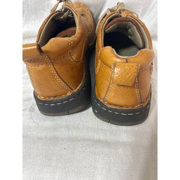 Eastland Leather Lace Up Oxfords 9.5M Tan Y2K Chunky - Picture 7 of 8